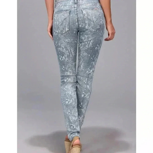 🔥HP🔥 Hudson Women’s Mid Rise Nico Super Skinny Snake Jeans Size 24 - Picture 10 of 12